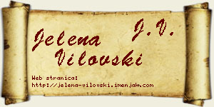 Jelena Vilovski vizit kartica